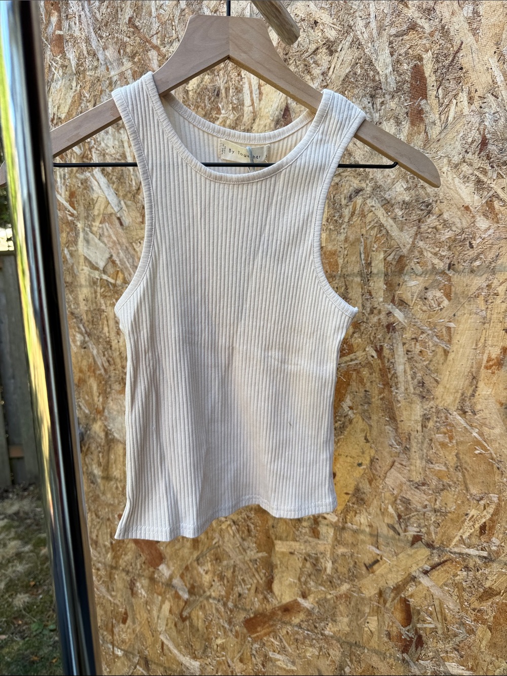 By Together Ribbed Tank Top in Light Cream